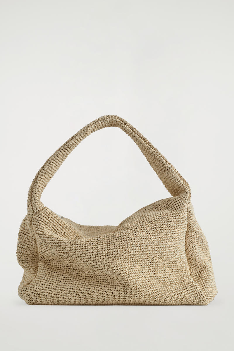 Slouchy Tote Bag - Raffia