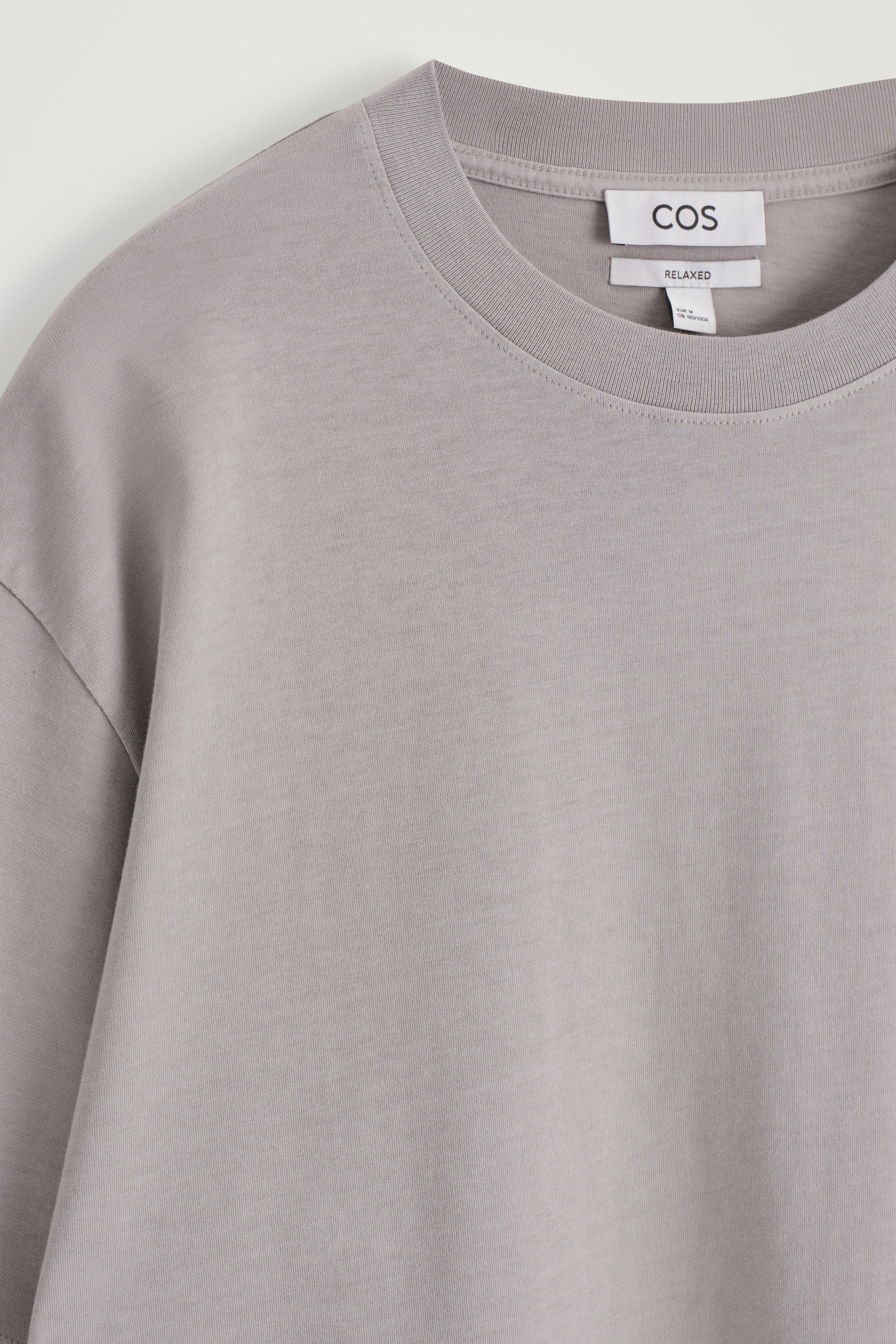 【関税・送料込み】T-SHIRTS WHITE AND LIGHT GREY COTTON Long fiber cotton t-shirt - Light Gray | Benetton