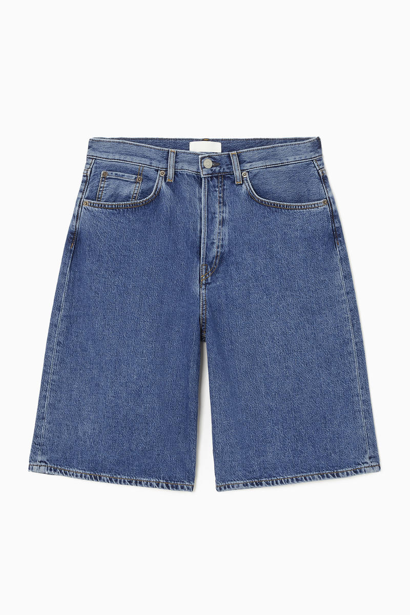 Longline Denim Shorts