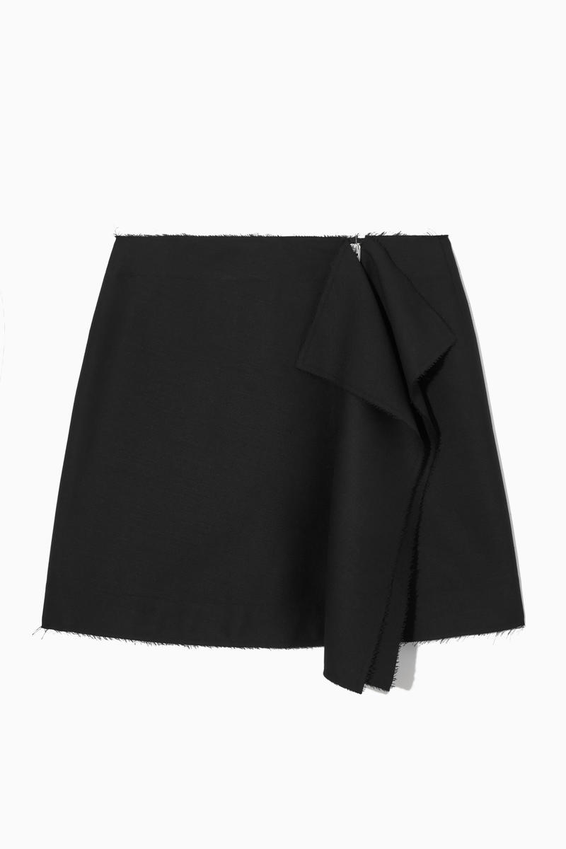 Low-Rise Deconstructed Mini Skirt