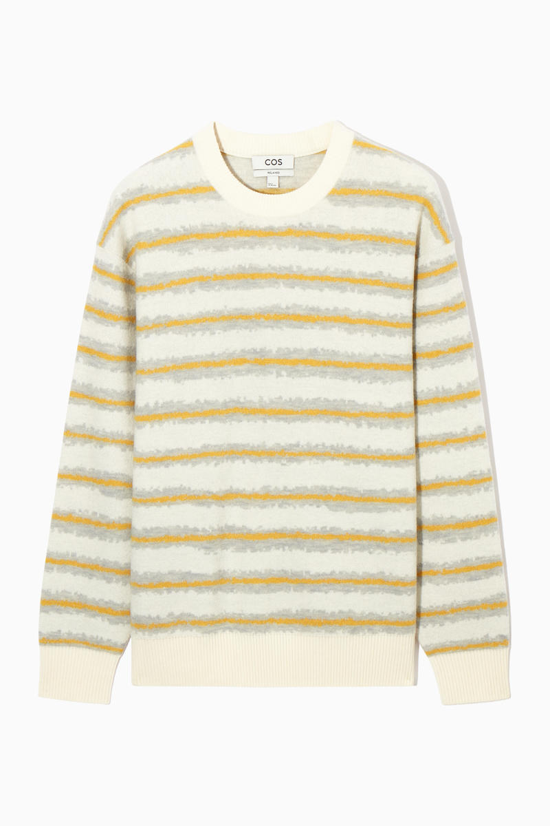 Striped Boiled-Wool Jumper