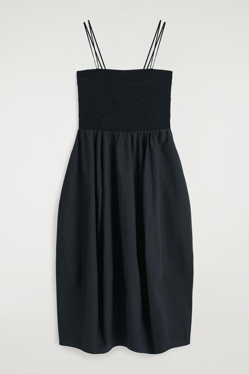 Cos Smocked Midi Dress