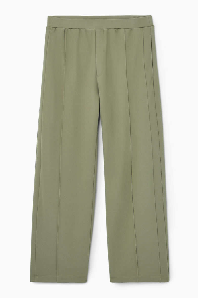 Straight-Leg Pintucked Joggers