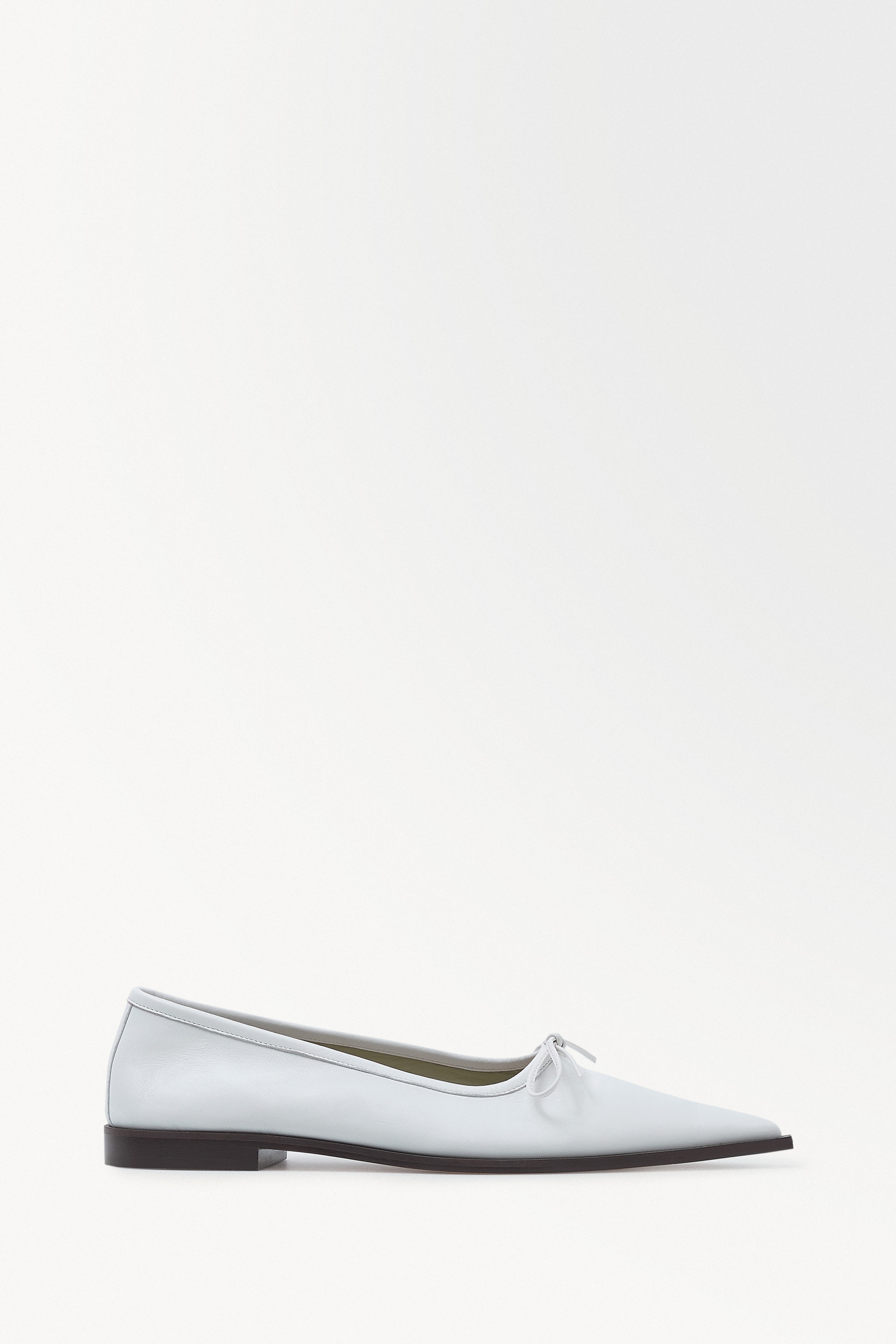 White shops patent leather flats