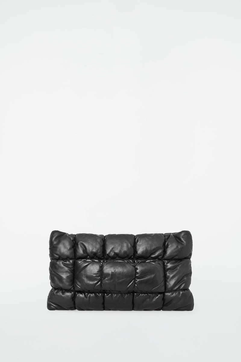 Pillow Quilted Clutch - Leather