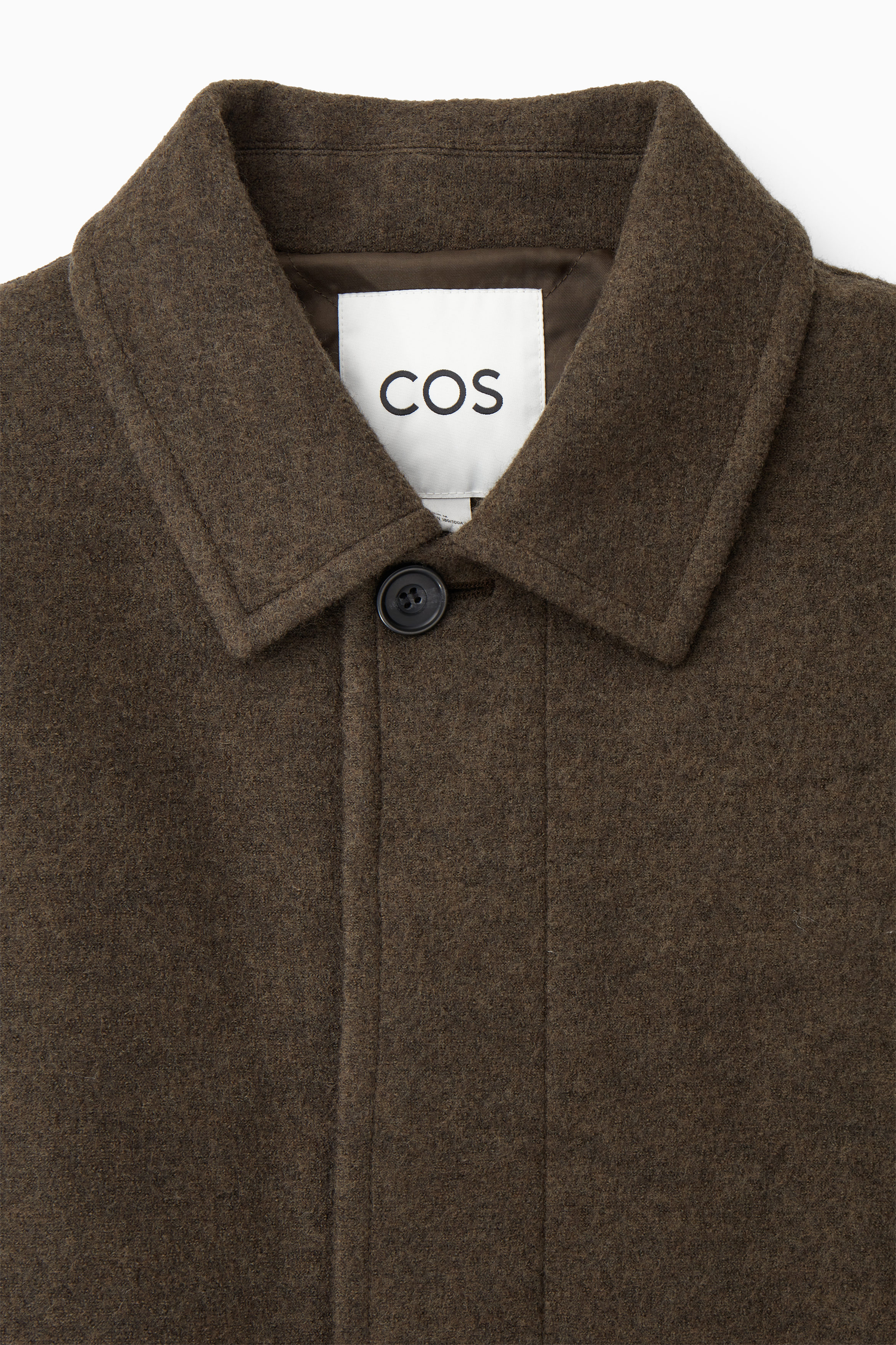 FELTED WOOL JACKET - MOLE BROWN | COS US
