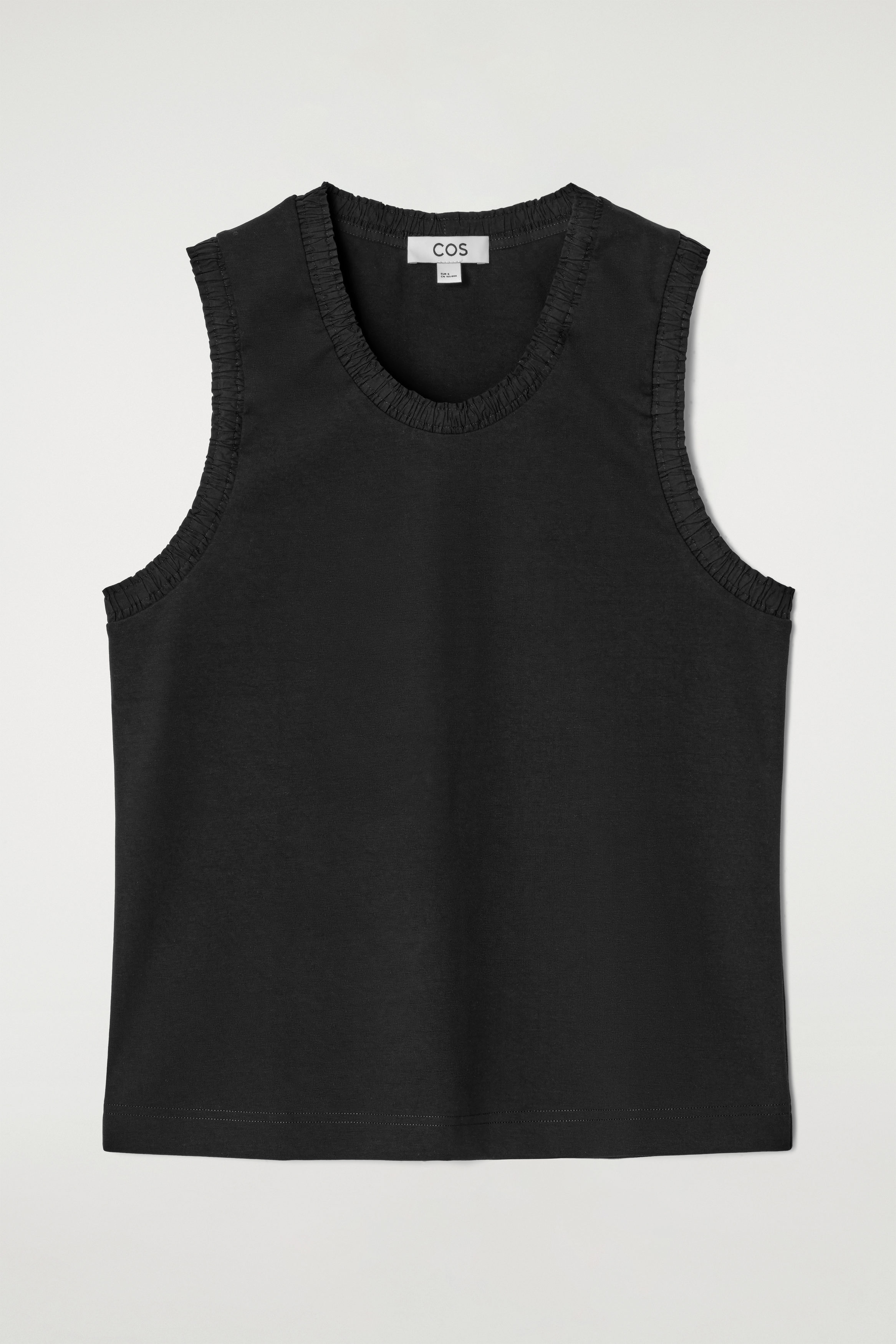 OPEN-KNIT TANK TOP - BLACK | COS