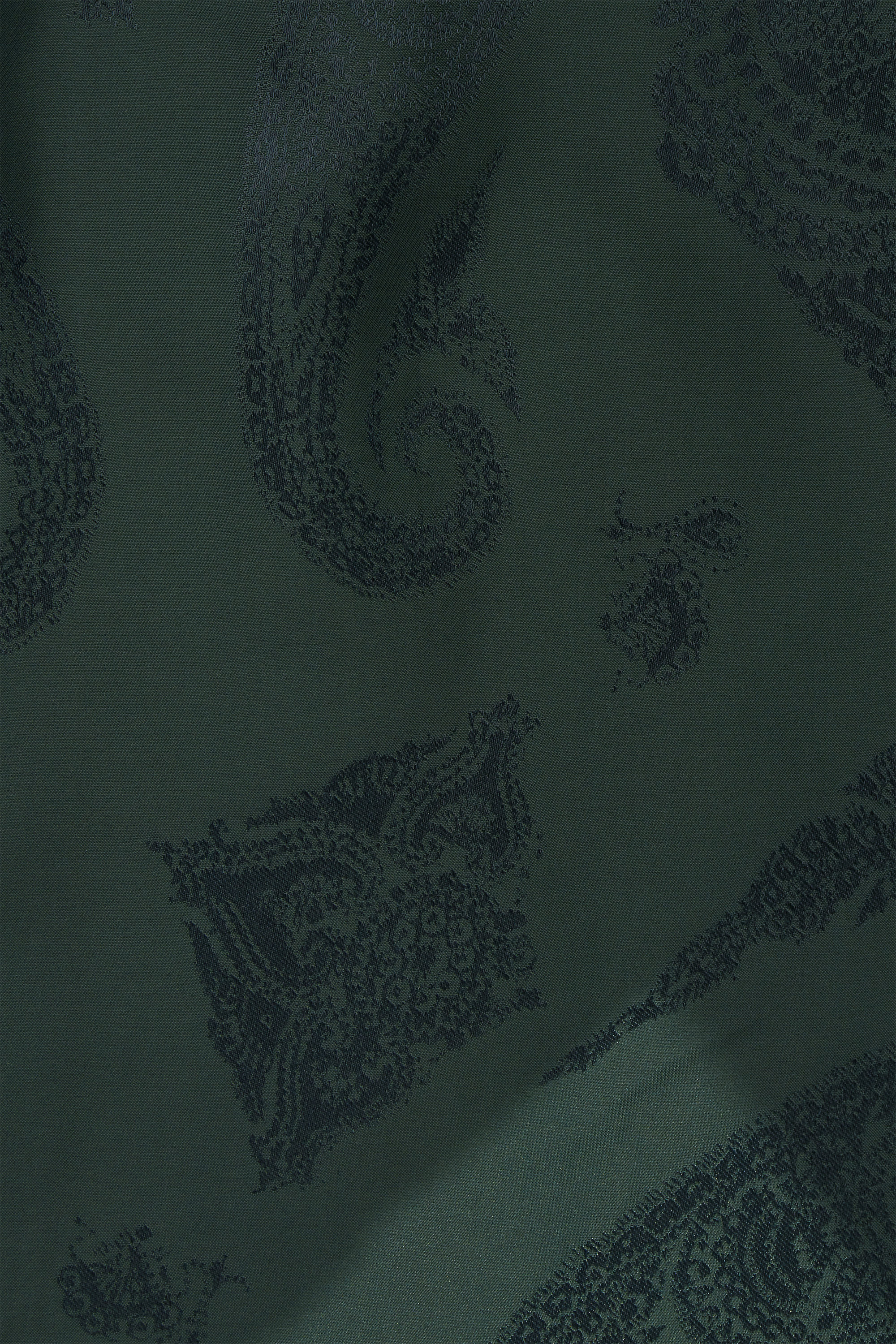 FLORAL-JACQUARD BOW BLOUSE - DARK GREEN / FLORAL | COS