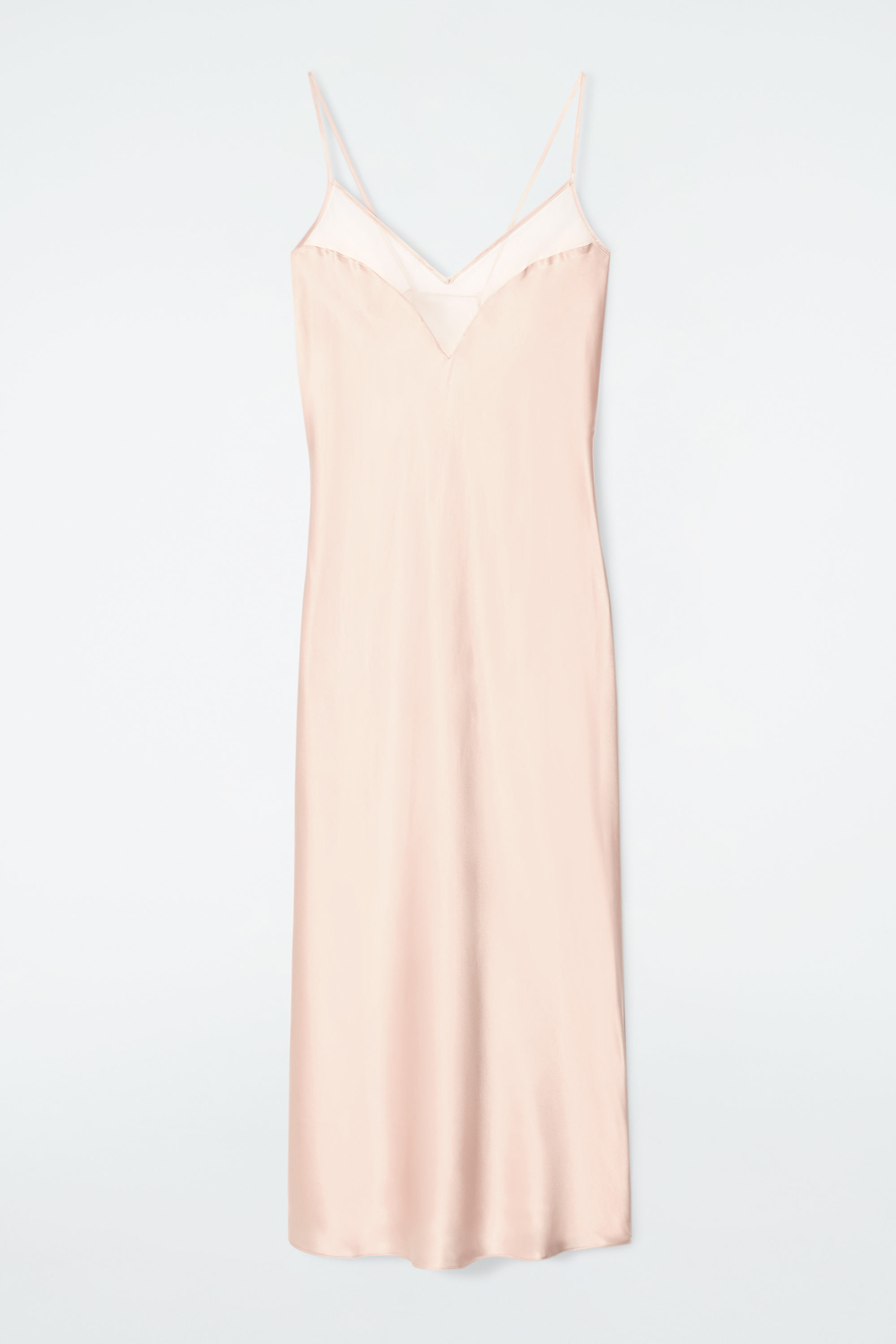 【週末値下げ】SHEER AIRY DRESS Crushed Silk Jewel Neck Tiered Dress | EILEEN FISHER