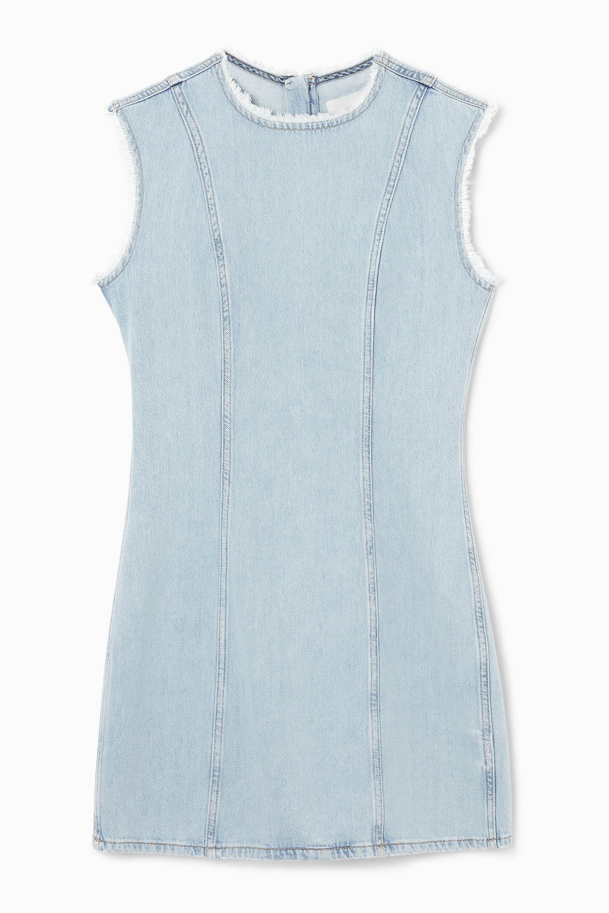 PANELLED DENIM MINI DRESS - LIGHT BLUE | COS