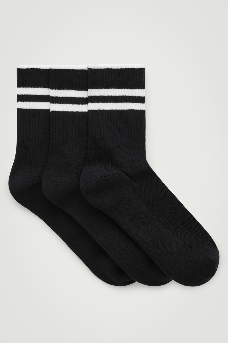 3-Pack Ribbed Sport Socks