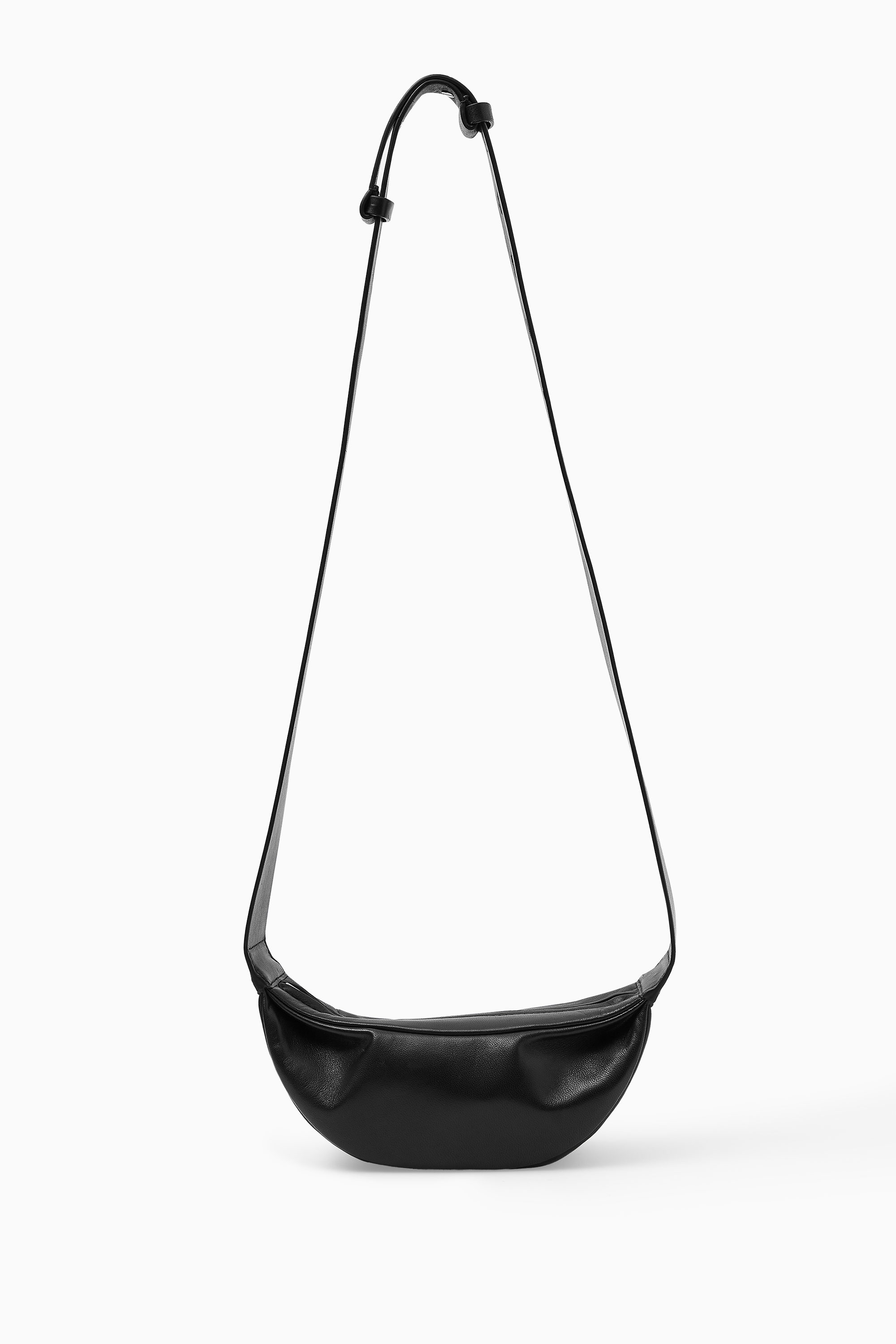SWING MICRO CROSSBODY BAG - LEATHER - BLACK | COS
