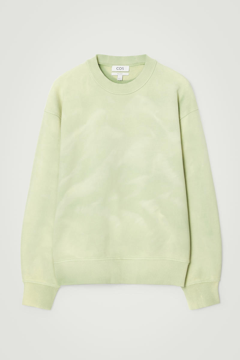 Acid-Wash Sweatshirt in Green