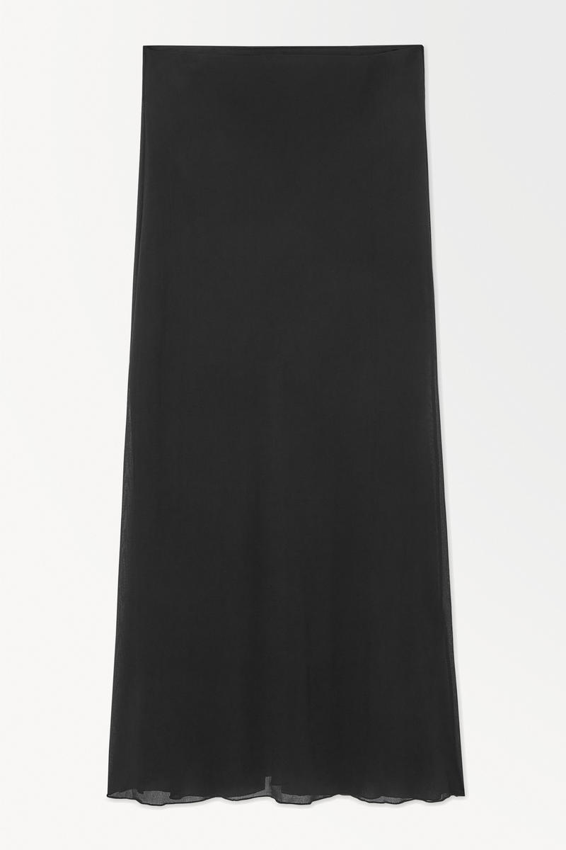 The Draped Jersey Maxi Skirt