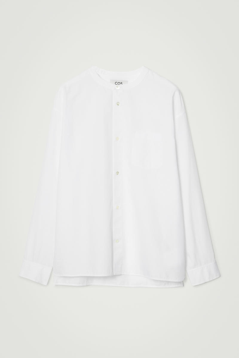 Oversized Cocoon Cotton Shirt