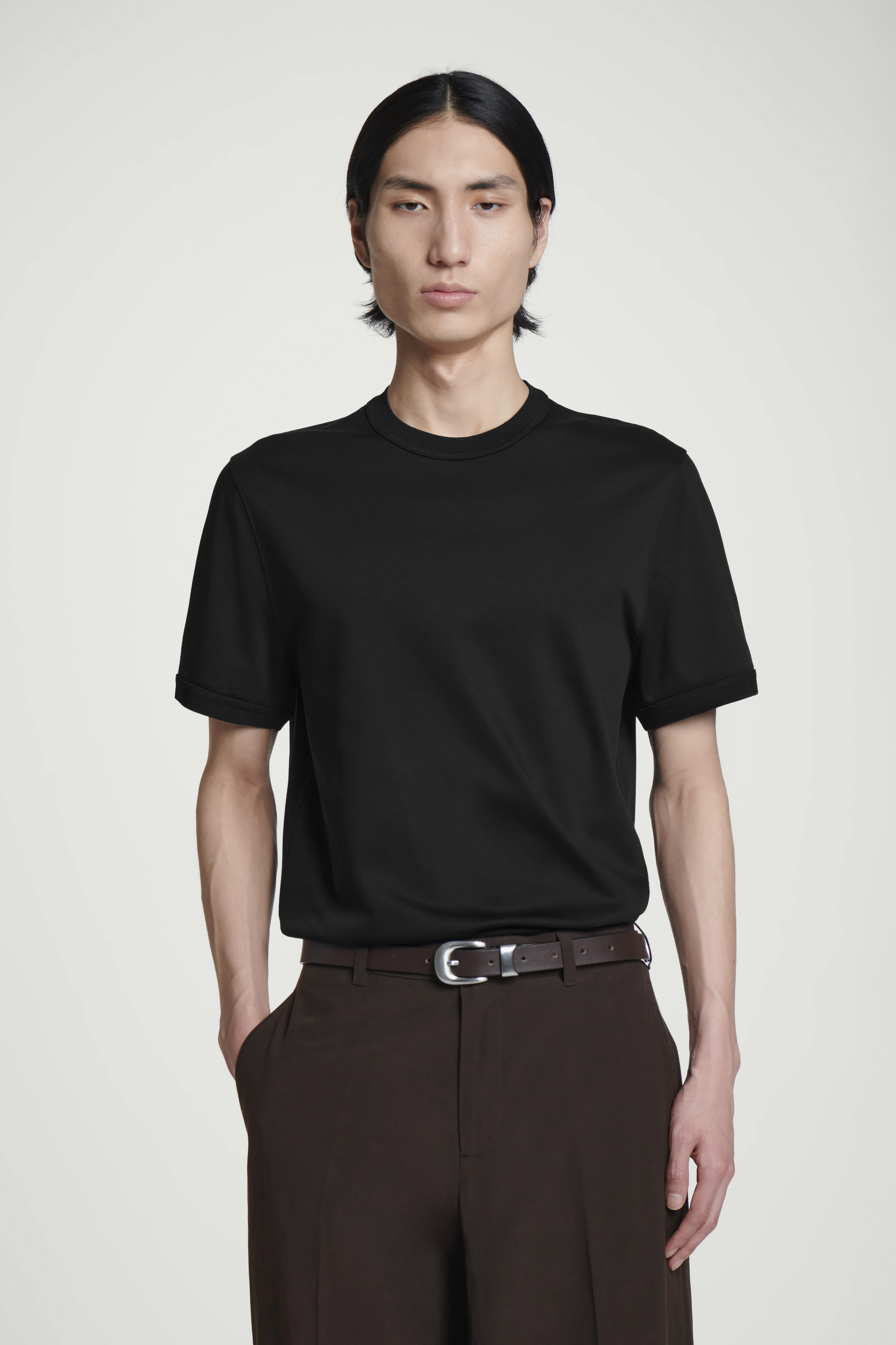 ☆関税込み☆【Berluti】Cotton T-shirt Black Cotton T-shirt in black - Berluti | Mytheresa