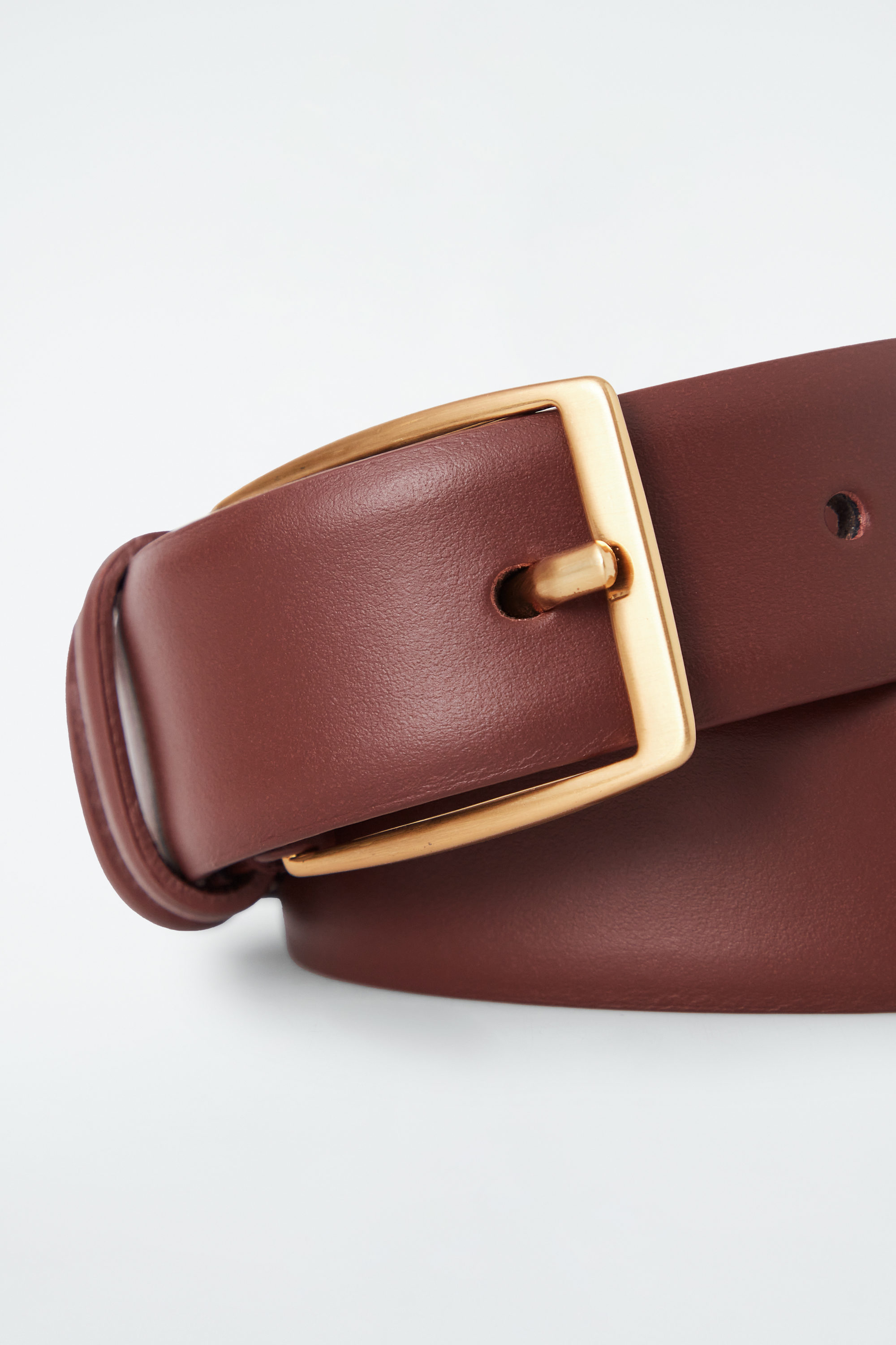 ベルト CLASSIC LEATHER BELT (ORGAN BROWN) A men's and women's casual retro belt Western style! PU