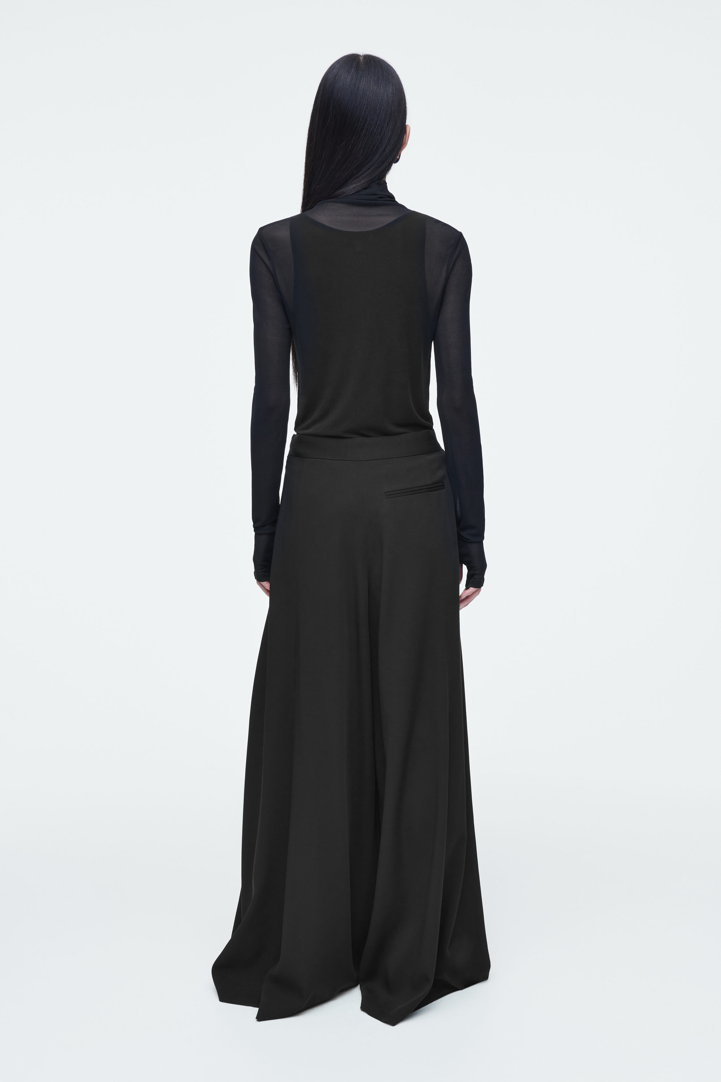 ★LUVISTRUE★BASIC WIDE PANTS(BLACK)★正規品/韓国直送料込 S사이즈 8/14 예약배송] [6th REORDER]BASIC ILOVEU WIDE PANTS