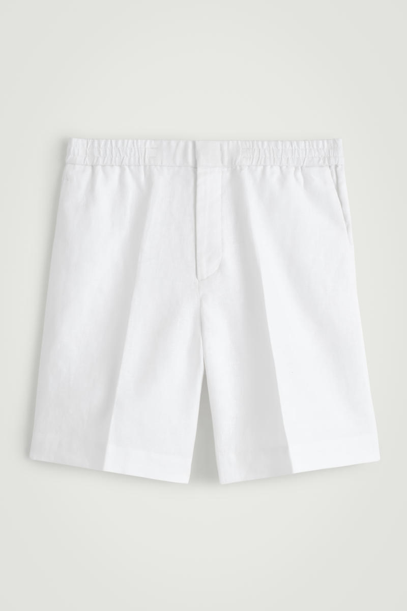 Elasticated Linen Shorts