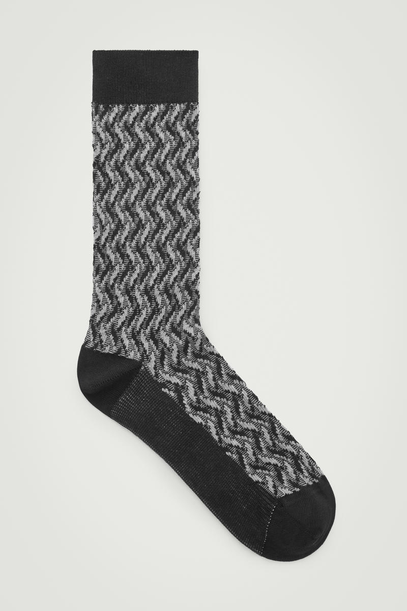 Cotton-Jacquard Socks