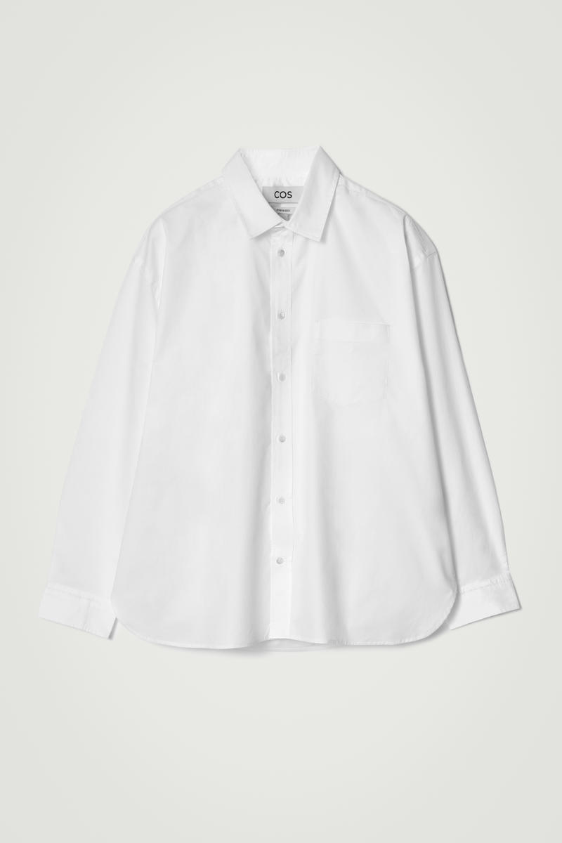 Wide Oversized Cotton Oxford Shirt