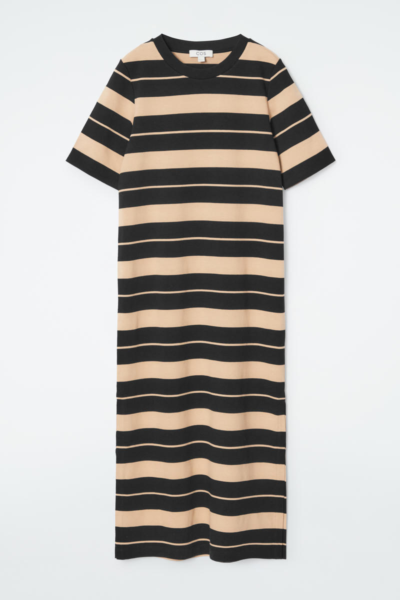 Striped Midi T-Shirt Dress