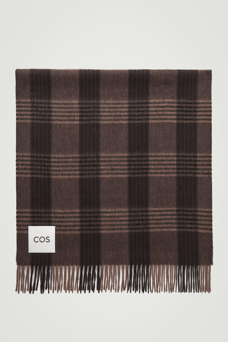 Fringed Wool-Cashmere Scarf