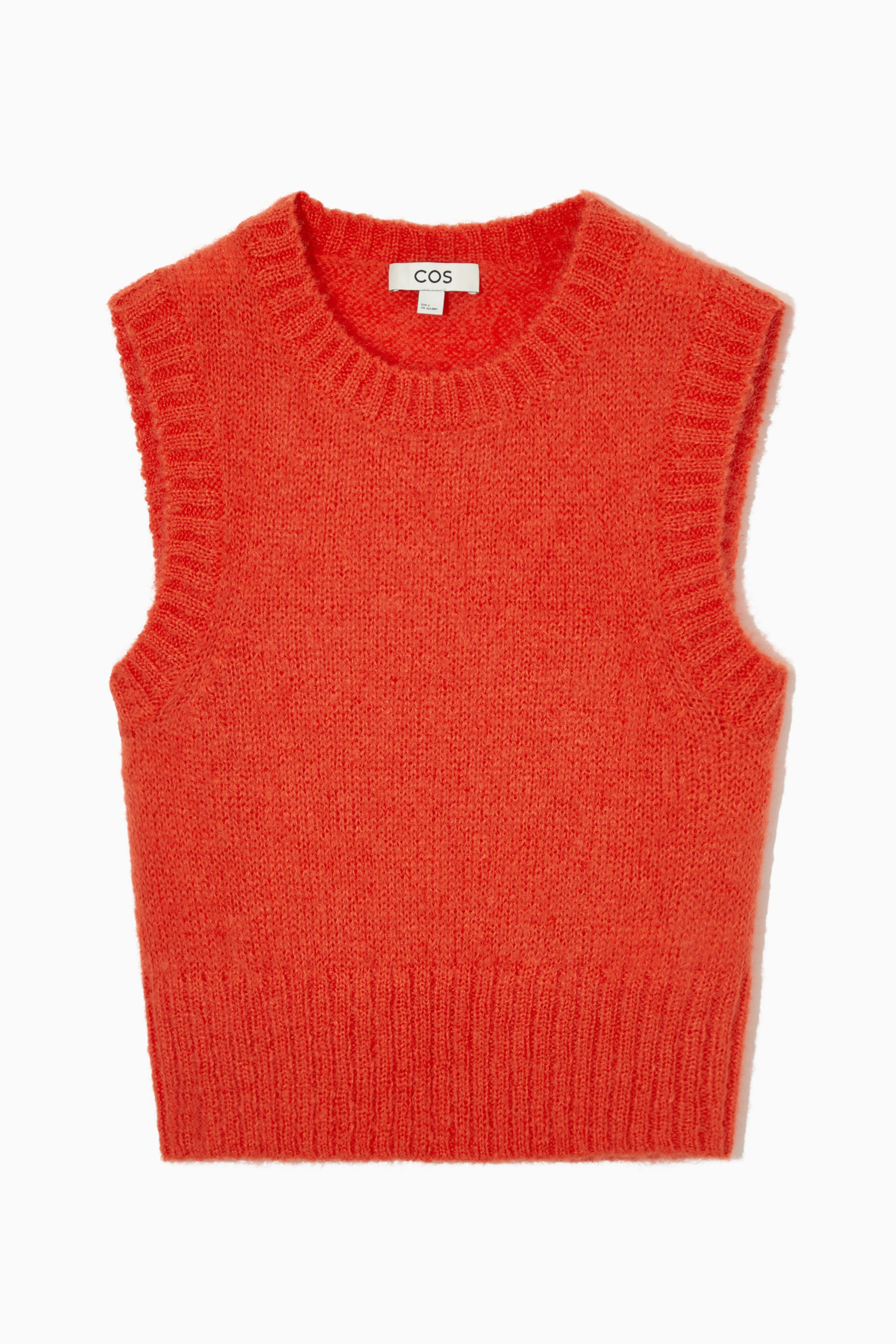 OUAT オーユーエーティー1M SUPER MOHAIR VEST KNITTED MOHAIR VEST - DARK BROWN | COS