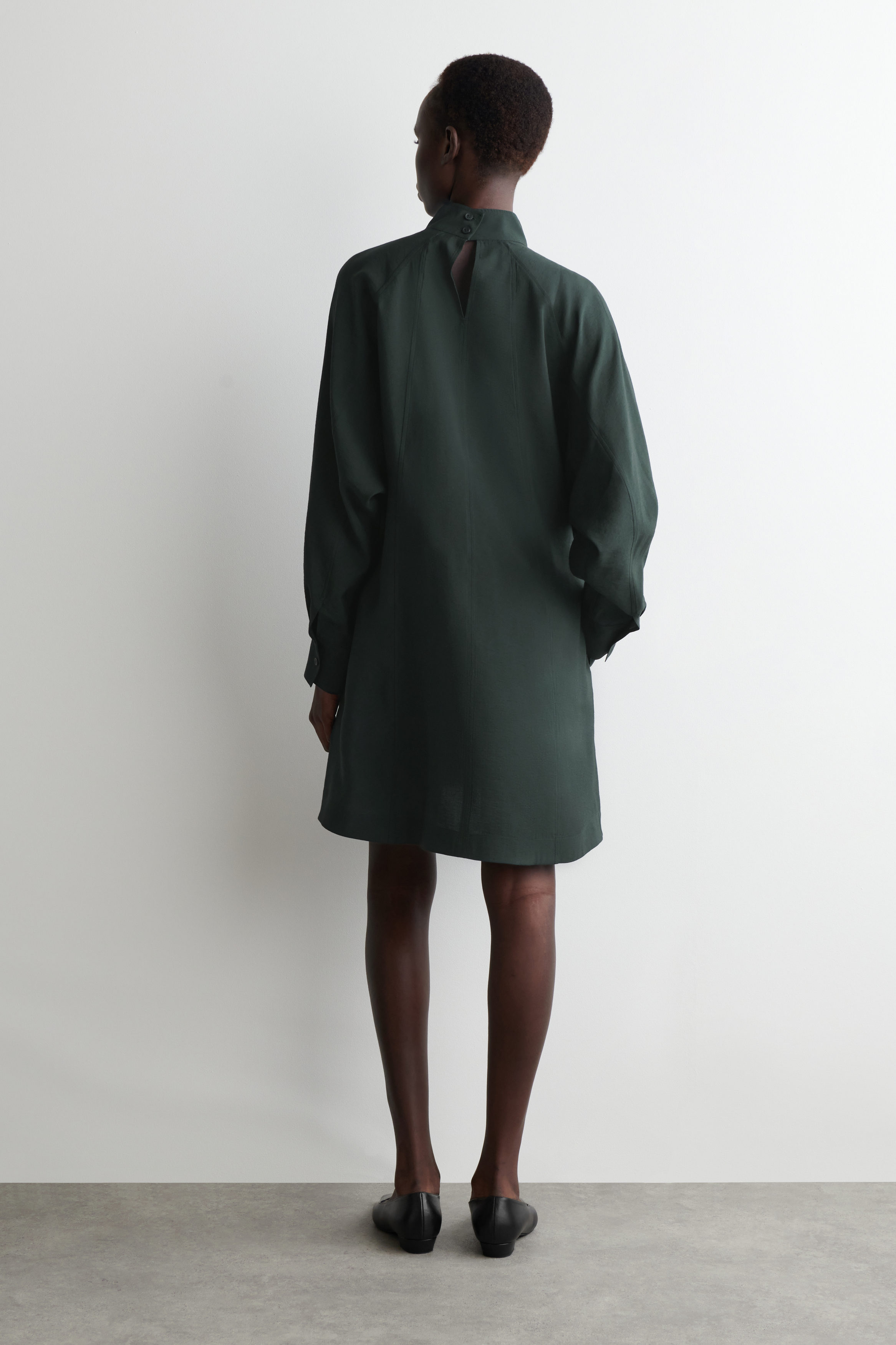 AJISAI mini frill puff OP ブラックSサイズ AJISAI mini frill puff OP ホワイト S