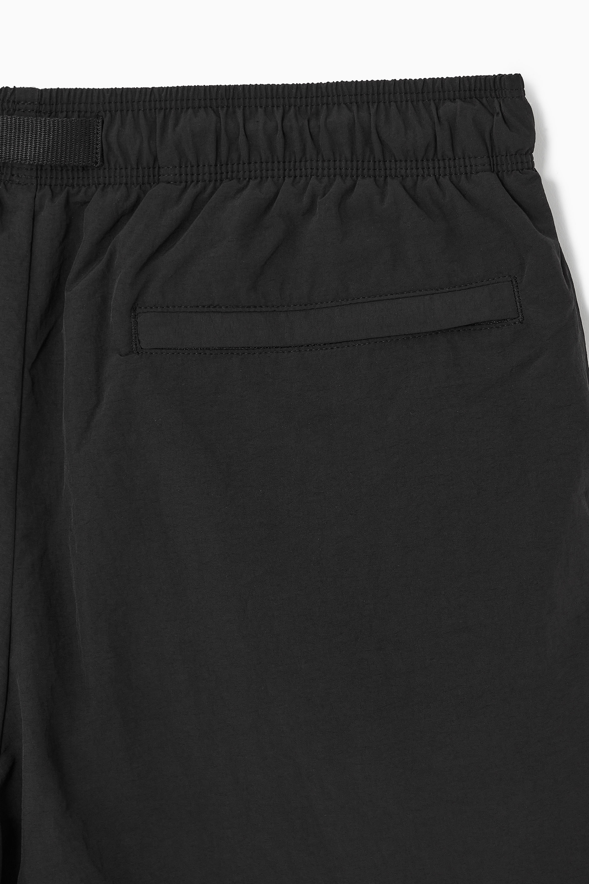 NYLON DRAWSTRING SWIM SHORTS - BLACK | COS
