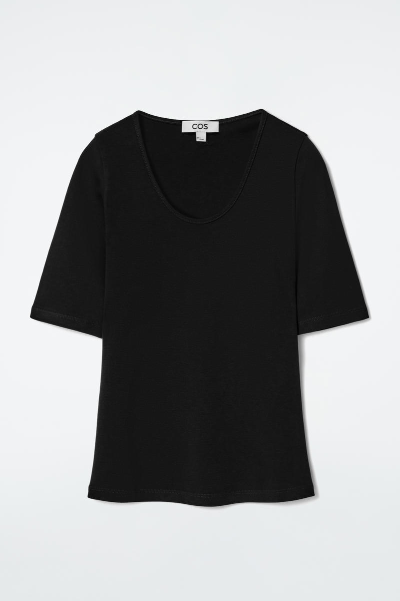 Slim Scoop-Neck Cotton T-Shirt