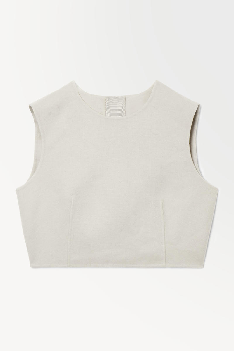 The Leather-Tasselled Wool Top