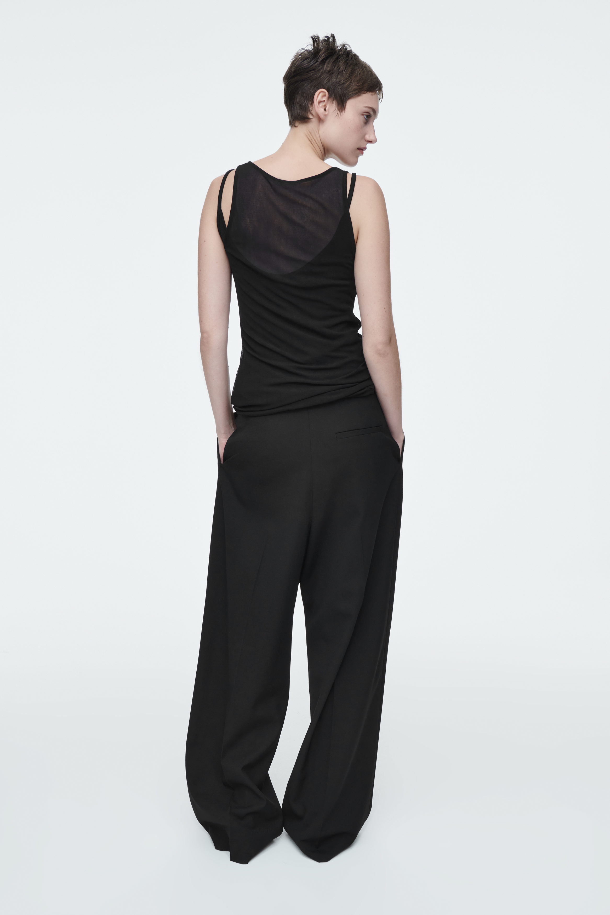 トップス Retty silky tank Black SILK 天竺 TANK TOP [BLACK] - WUNDER 大阪 セレクトショップ