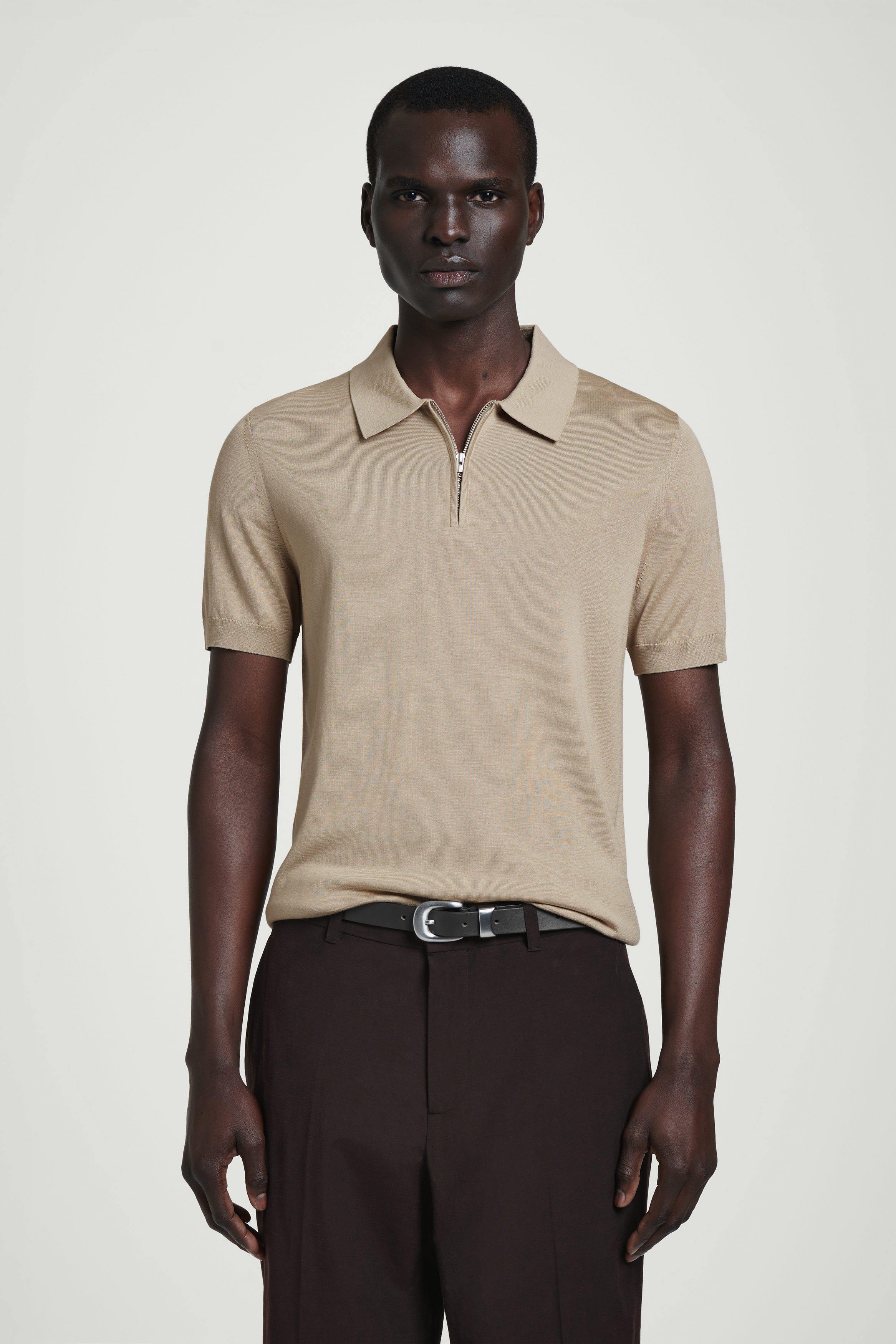 トップス Kumpu Knit Polo Zuma Johnny Collar Knit Polo Shirt - Ivory | rag & bone