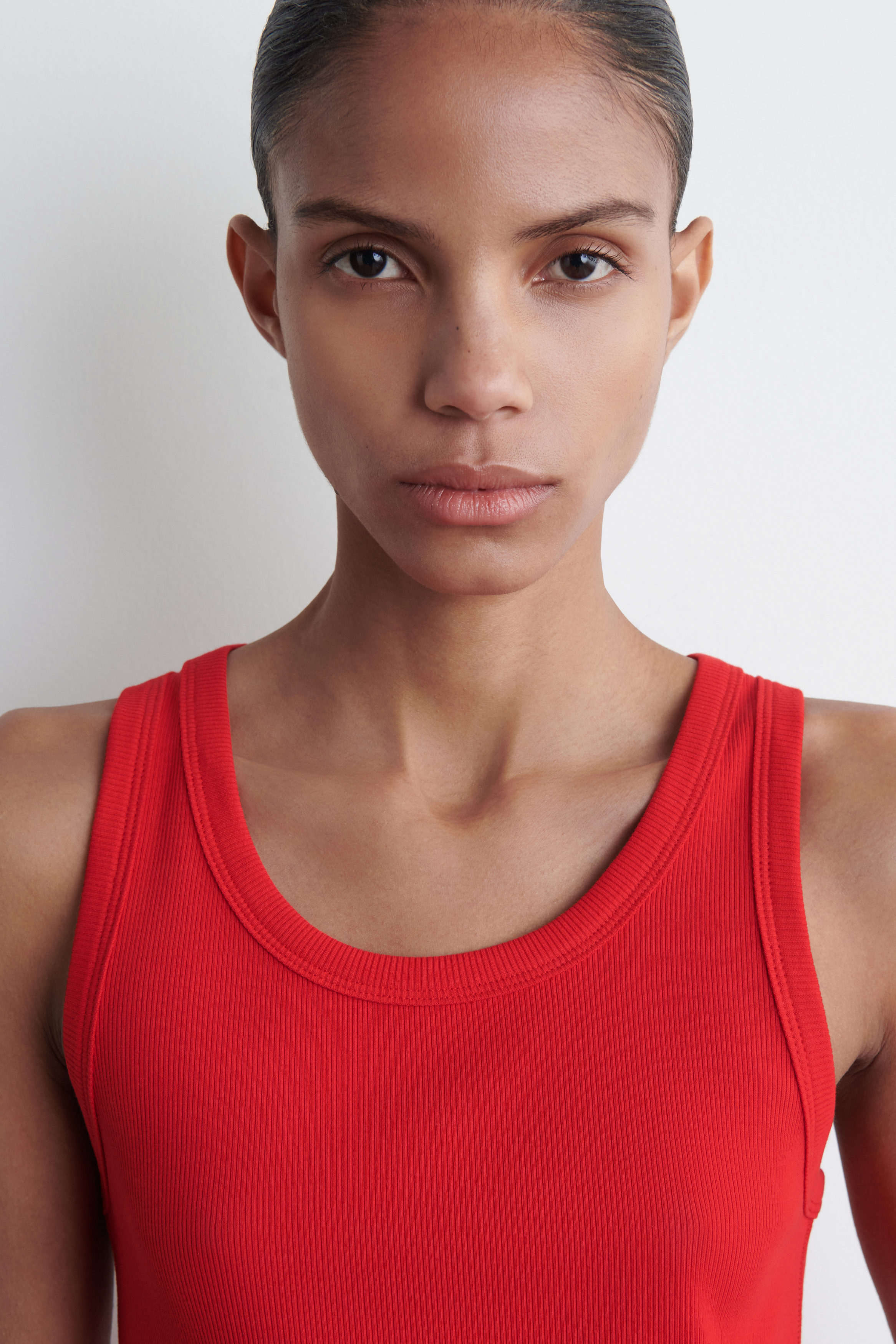RIBBED TANK TOP - RED | COS