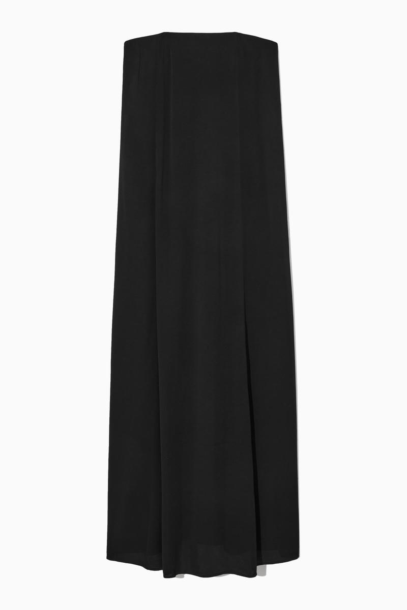 Pleated Bandeau Maxi Dress