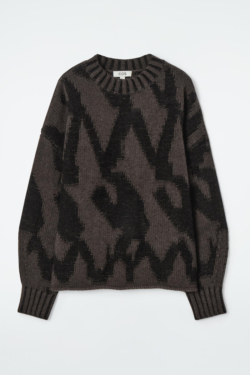 Abstract Wool-Jacquard Jumper