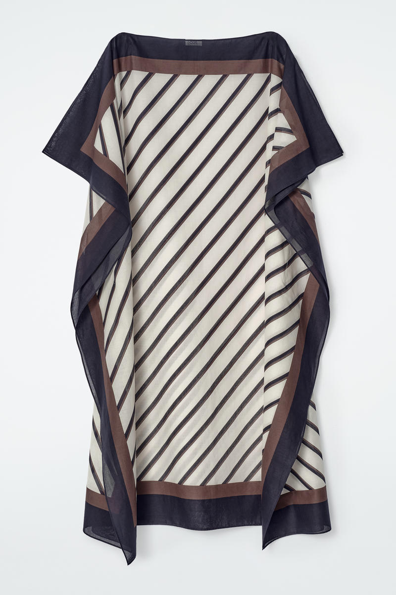 Draped Cotton Kaftan