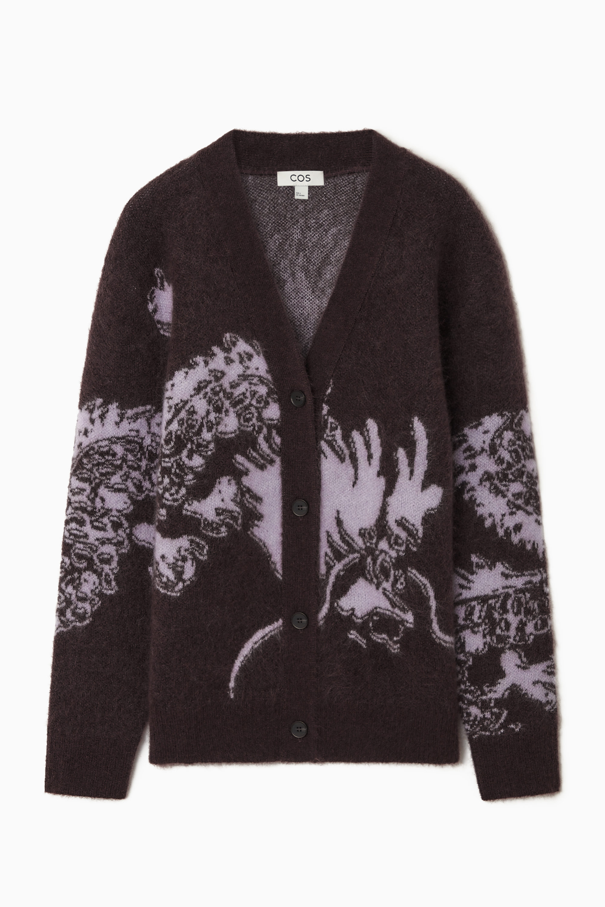 トップス +81 OVERSIZED MOHAIR CARDIGAN 81 OVERSIZED MOHAIR CARDIGAN