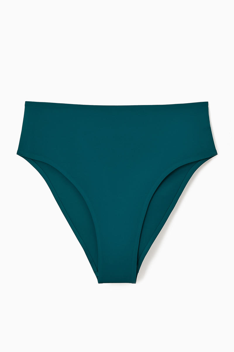 High-Waisted Scuba Bikini Briefs