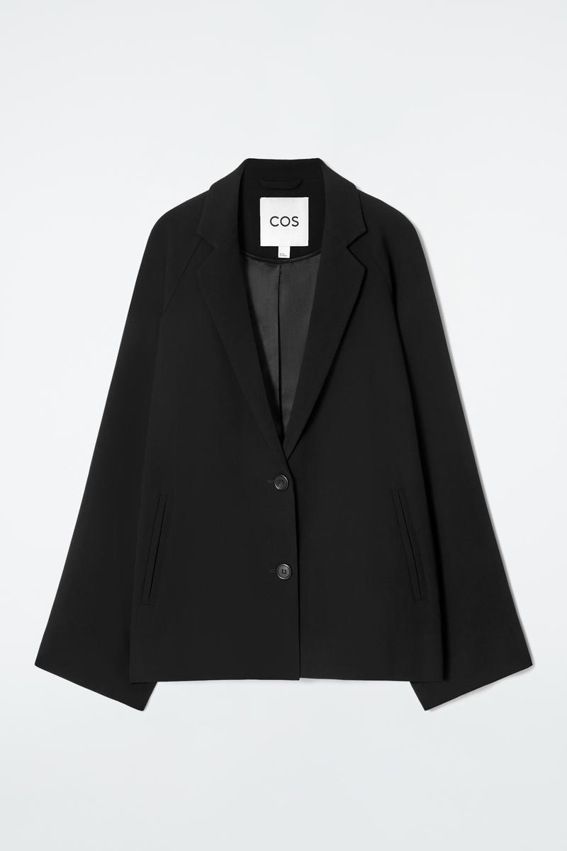 Oversized Fluid Single-Breasted Blazer