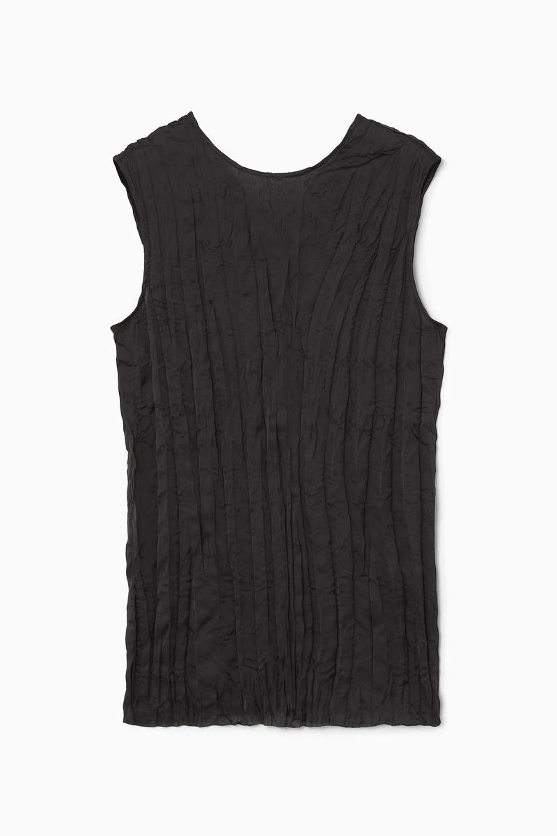 Crinkled Plissé Top