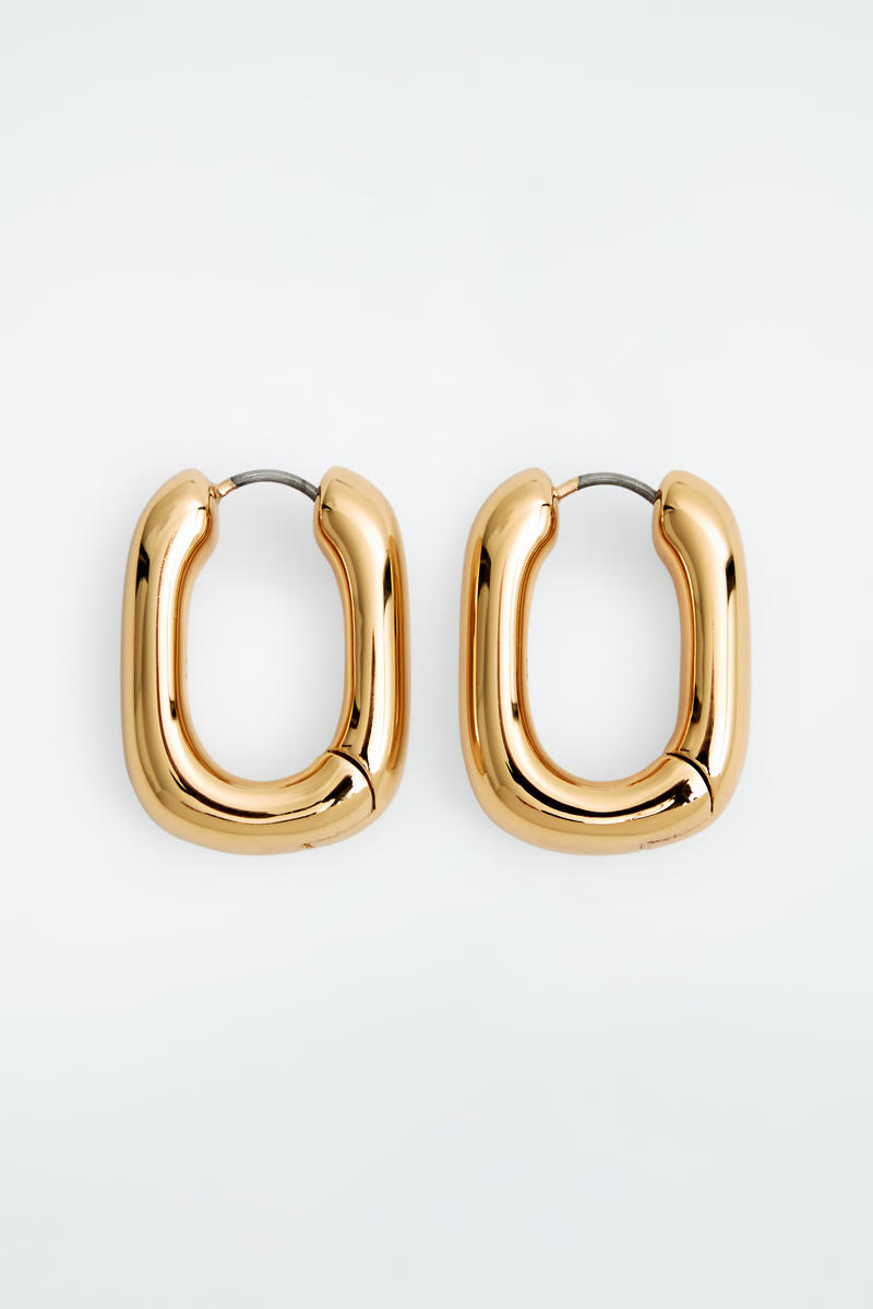 Chunky Squared Hoop Earrings