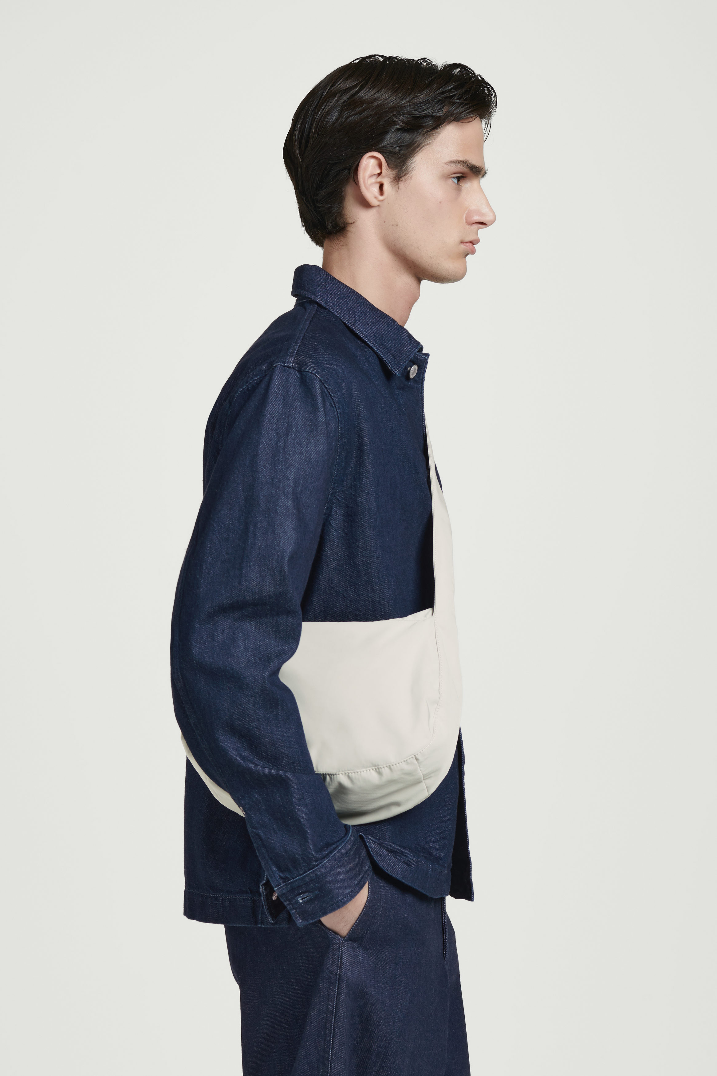 CROSSBODY SADDLE BAG - NYLON - STONE | COS