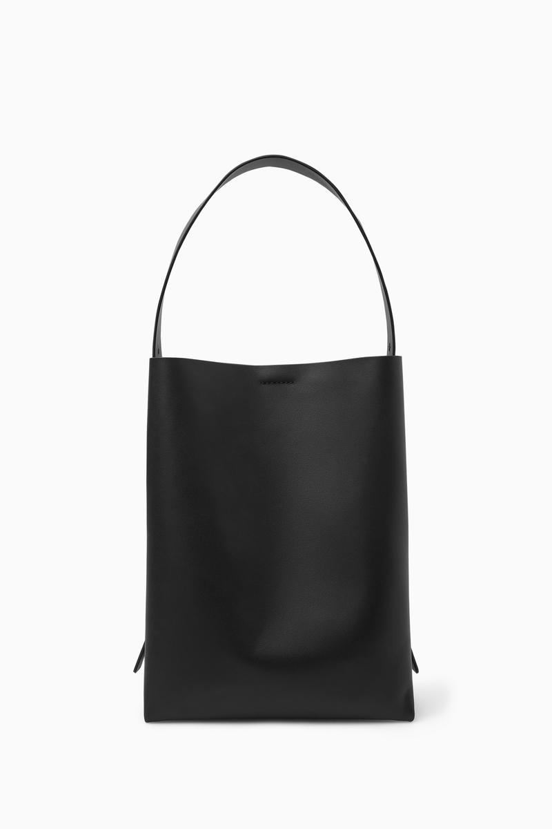 Folded Shopper - Leather