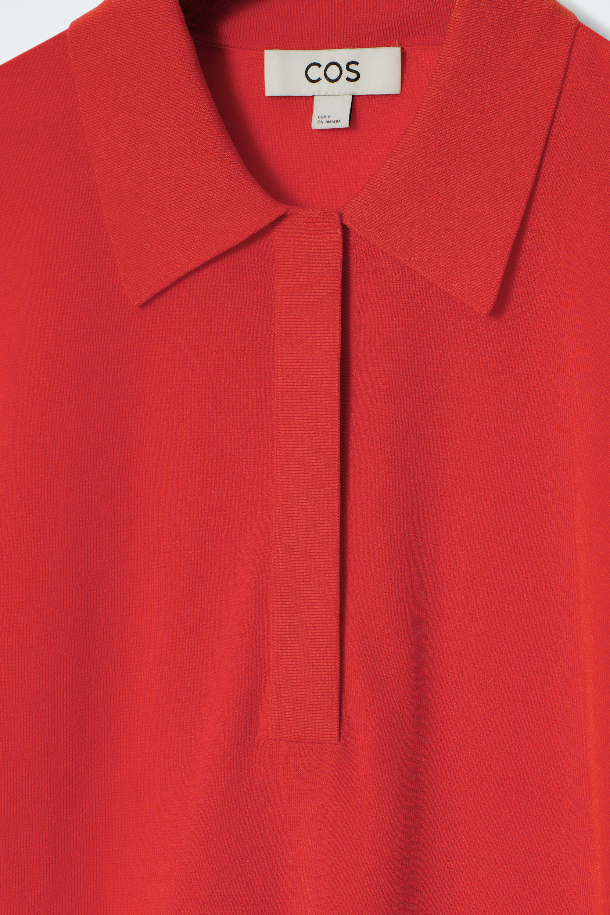 KNITTED POLO SHIRT - RED KNITTED POLO SHIRT - RED