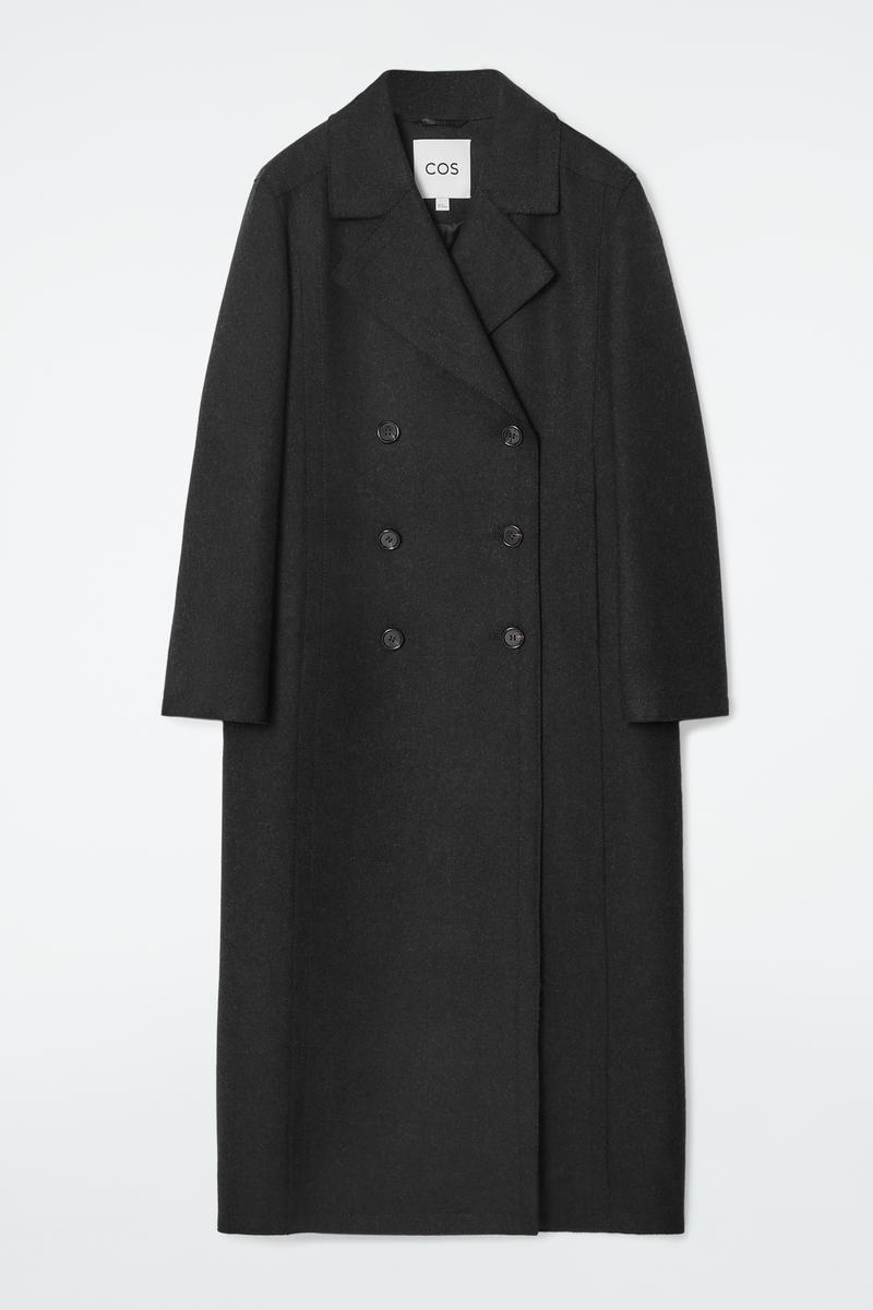 Longline Wool Pea Coat