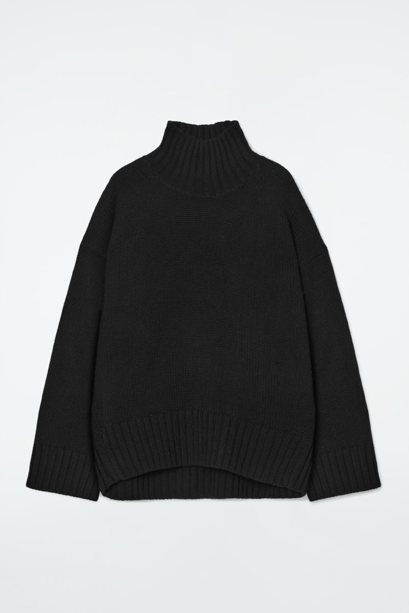 Chunky Pure Cashmere Turtleneck Jumper