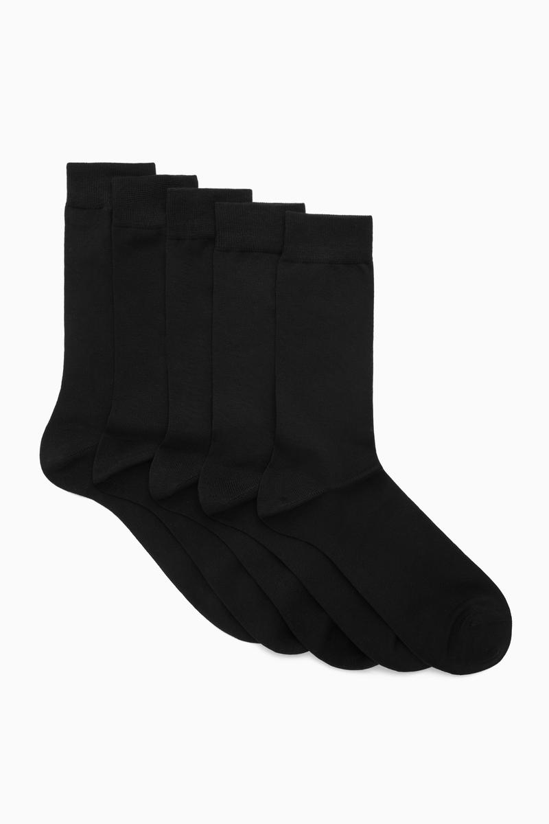 5-Pack Mercerised Cotton Socks