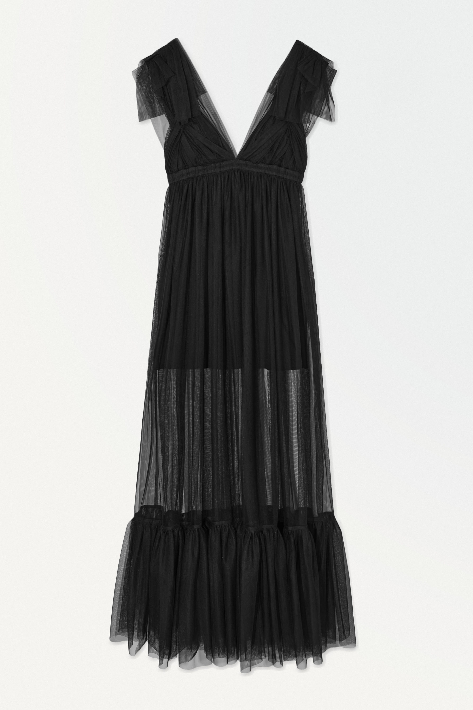 THE SHEER TULLE DRESS - BLACK | COS